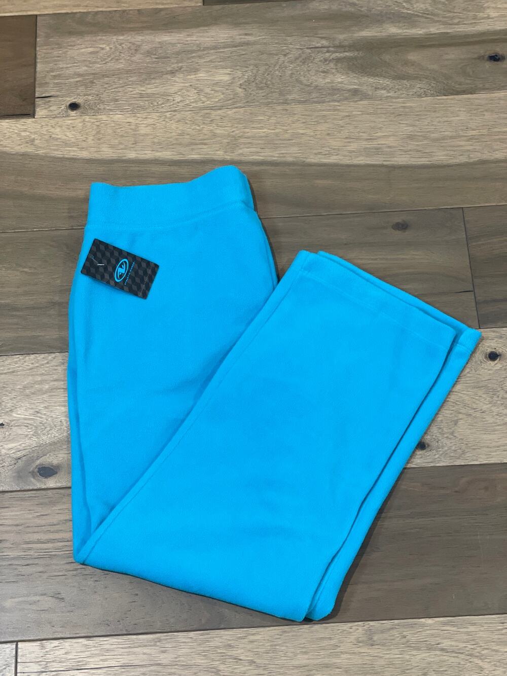 Athletic Works Pants Size M Turquoise Straight Leg Stretch Activewear NWT